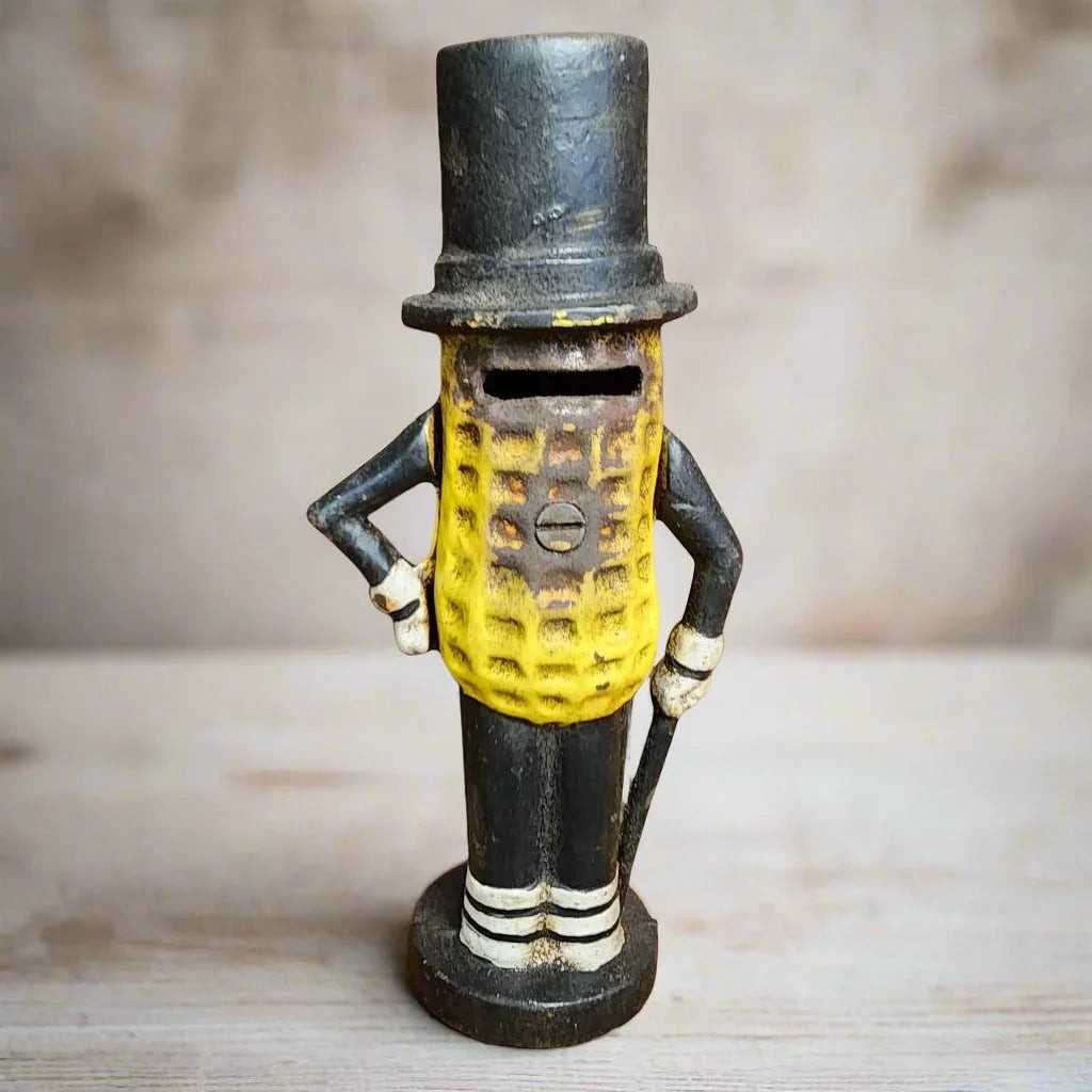 Peanut Cast Iron Coin Bank – Jones Peak