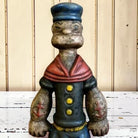 Popeye Sailor Man Cast Iron Coin Bank With Painted Antique Finish (9" Tall) - Jones Peak