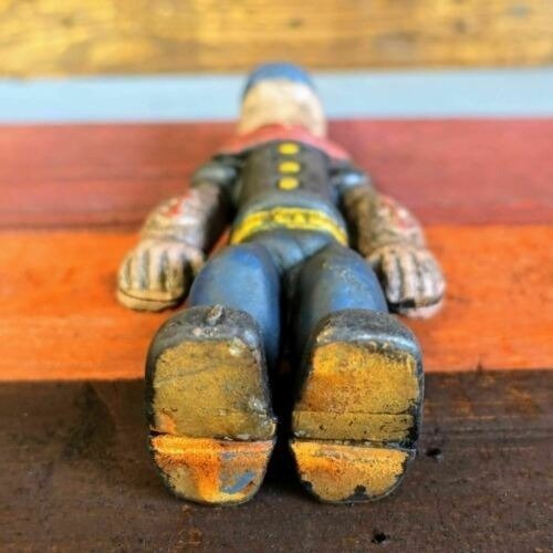 Popeye Sailor Man Cast Iron Coin Bank With Painted Antique Finish (9" Tall) - Jones Peak