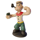 Popeye Sailor Man With Pipe & Spinach Cast Iron Figurine With Hand Painted Antique Finish (6" x 4.5" x 2") - Jones Peak