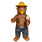 Smokey Bear Cast Iron Bank With Painted Antique Finish (8" x 3.5") - Jones Peak
