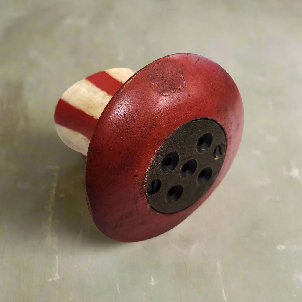 USA Hat Cast Iron Coin Bank With Painted Antique Finish (4.5" x 4.5" x 4") - Jones Peak