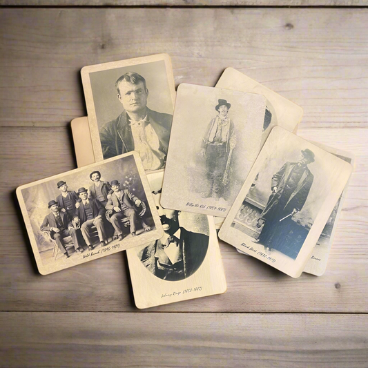 Outlaws Of The Old West Set Of 13 Photos (6.25" x 5.25")