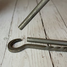 Chuck Wagon Dinner Bell Wrought Iron Striker And Leather Strap For Hanging (8" x 8.5") - Jones Peak