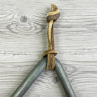 Chuck Wagon Dinner Bell Wrought Iron Striker And Leather Strap For Hanging (8" x 8.5") - Jones Peak