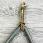 Chuck Wagon Dinner Bell Wrought Iron Striker And Leather Strap For Hanging (8" x 8.5") - Jones Peak