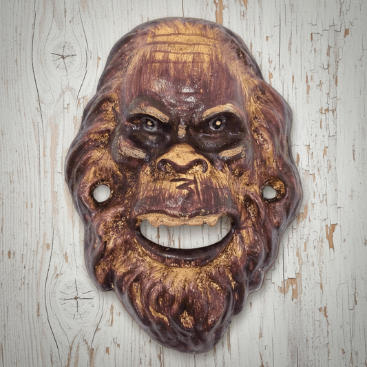 Bigfoot Sasquatch Cast Iron Wall Mounted Bottle Opener With Antique Finish (4.75" x 3.5") - Jones Peak