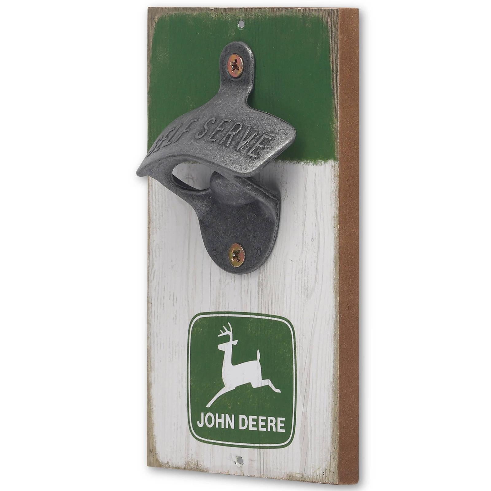 John Deere Logo Wall Bottle Opener (3.75" x 5.5") - Jones Peak