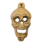 Skull Cast Iron Wall Mounted Bottle Opener With Antique Finish (5" x 2.75") - Jones Peak