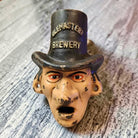 Warlock Olemasters Brewery Cast Iron Wall Mounted Bottle Opener With Painted Antique Finish (4.5" x 3") - Jones Peak