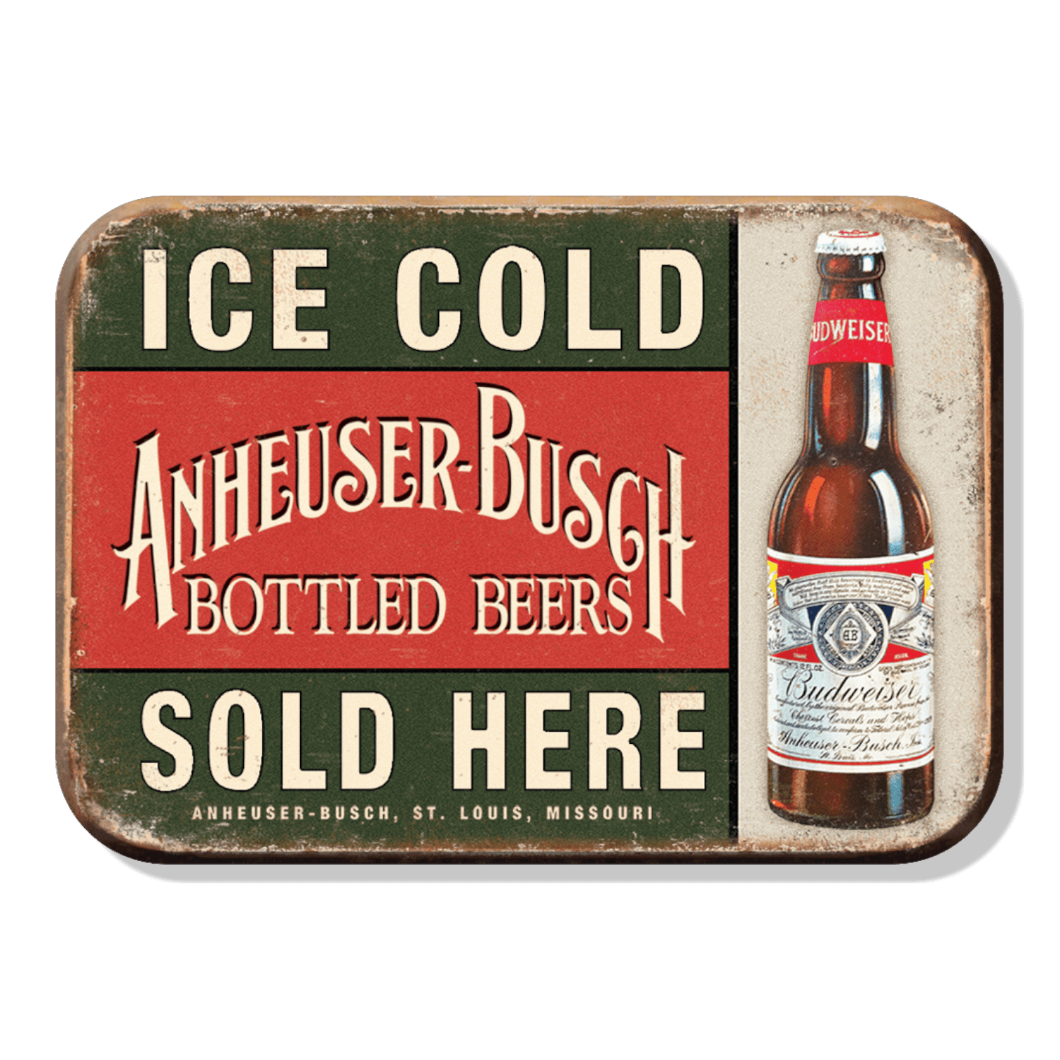 Budweiser Ice Cold Sold Here Magnet (2.5" x 3.5") - Jones Peak