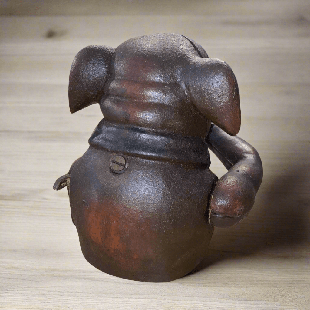 Bulldog Cast Iron Mechanical Coin Bank With Painted Antique Finish (5" x 6.5") - Jones Peak