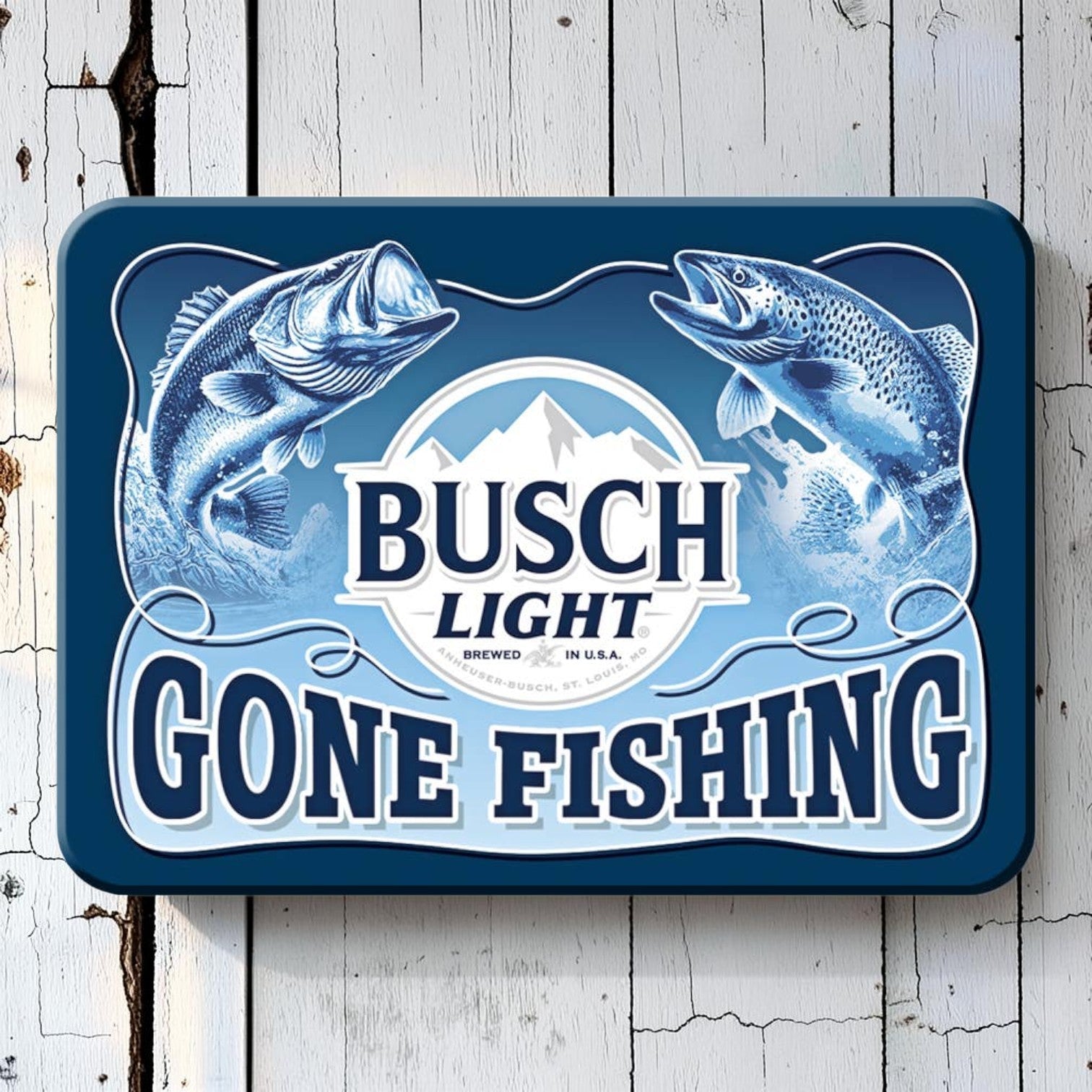 Busch Light Gone Fishing Magnet - Jones Peak