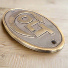 Colt Solid Brass Plaque With Raised Lettering & Antique Finish (5" x 2.75") - Jones Peak