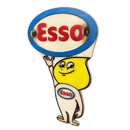 Esso Standard Oil Cast Iron Plaque With Painted Antique Finish (11" x 7.5") - Jones Peak