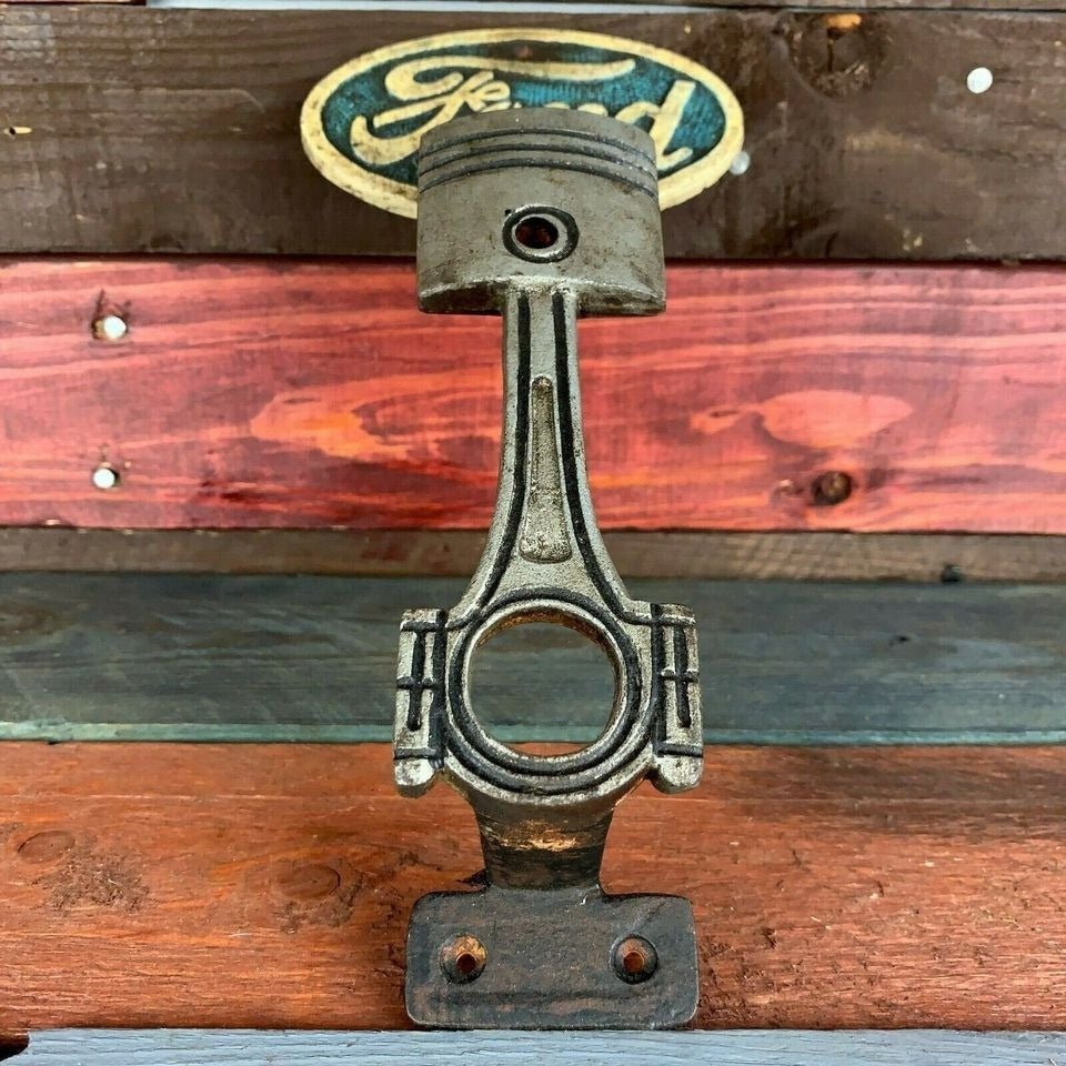 Ford Cast Iron Door Handle With Painted Antique Finish (9.5" x 4.5") - Jones Peak