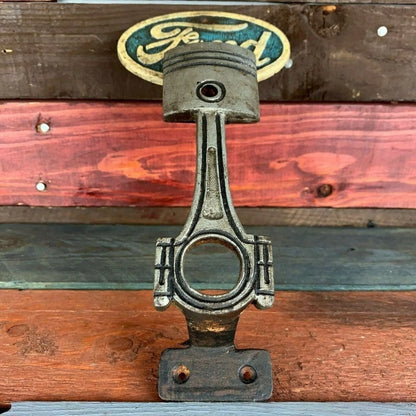 Ford Cast Iron Door Handle With Painted Antique Finish (9.5" x 4.5") - Jones Peak