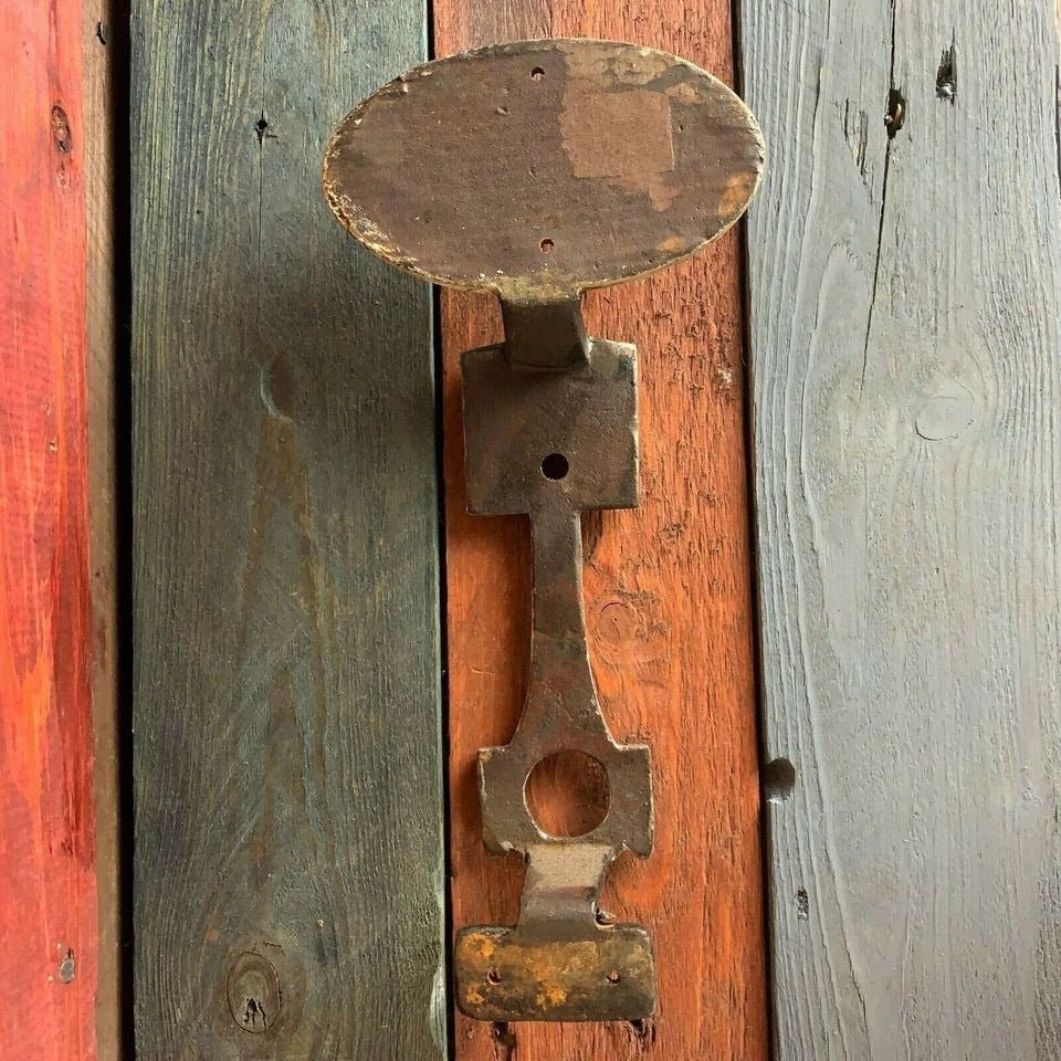 Ford Cast Iron Door Handle With Painted Antique Finish (9.5" x 4.5") - Jones Peak