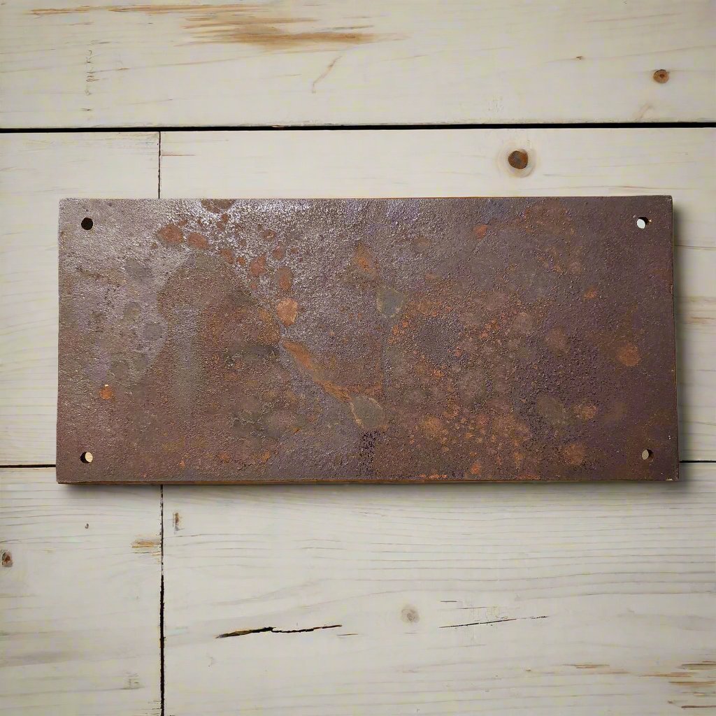 U.S. Marshal Office Deadwood Cast Iron Plaque With Antique Finish (7.75" x 3.5") - Jones Peak