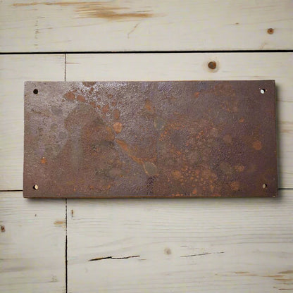 U.S. Marshal Office Deadwood Cast Iron Plaque With Antique Finish (7.75" x 3.5") - Jones Peak