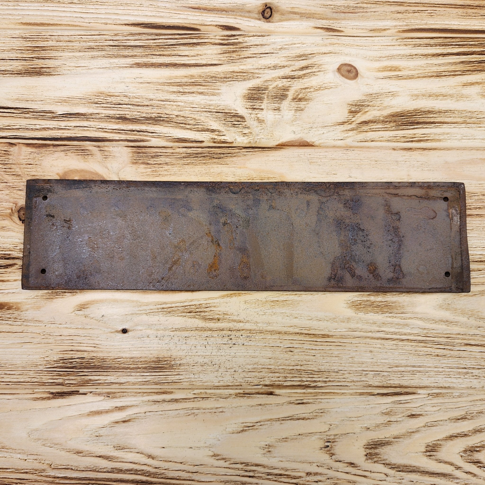 Winchester Cartridges And Guns Cast Iron Plaque With Painted Antique Finish (13.5" x 3") - Jones Peak