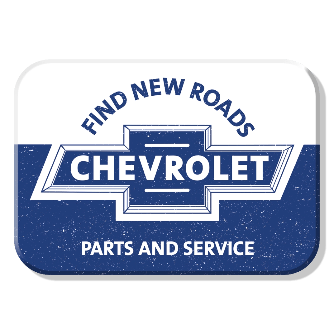 Chevrolet Find New Roads Magnet (2.5" x 3.5") - Jones Peak