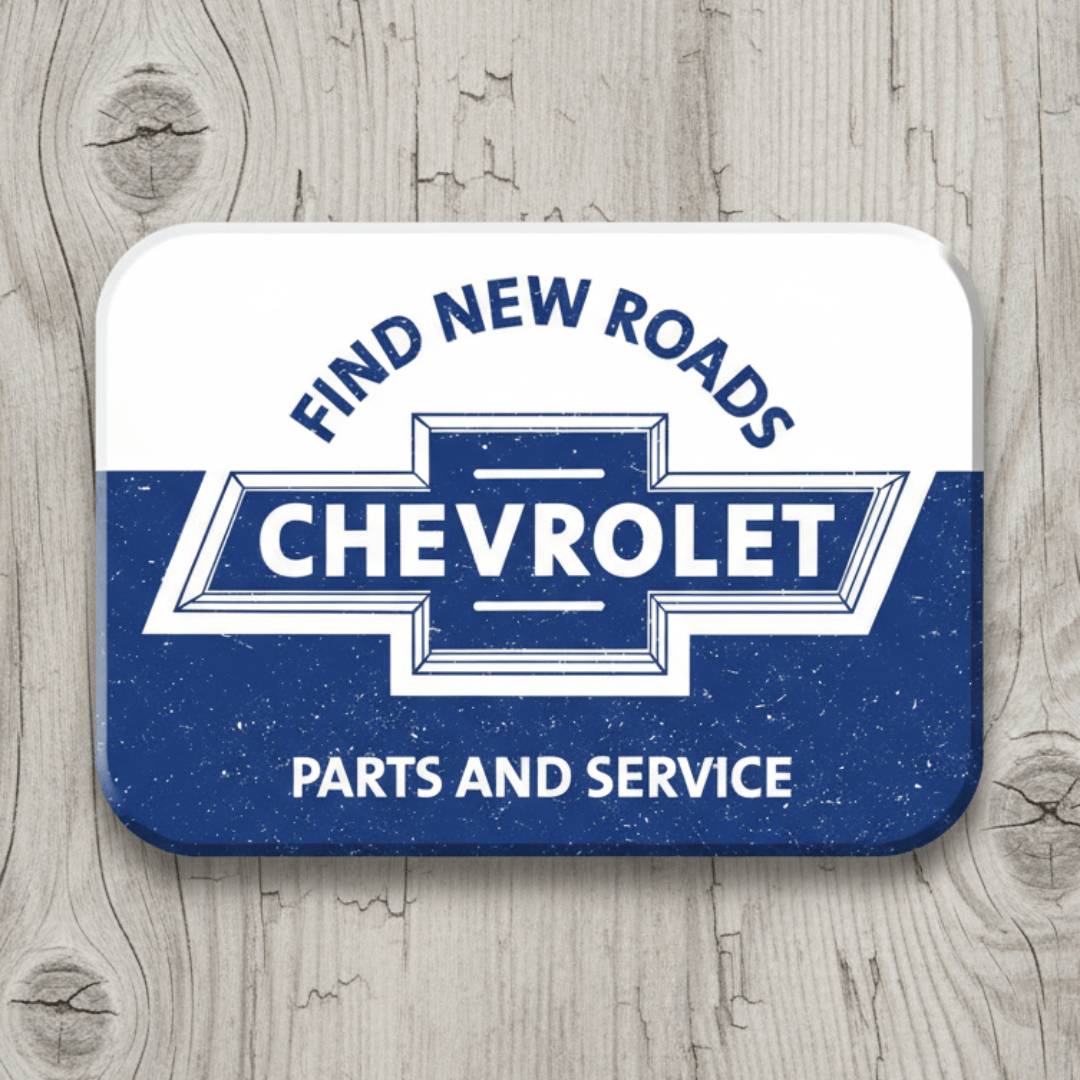 Chevrolet Find New Roads Magnet (2.5" x 3.5") - Jones Peak