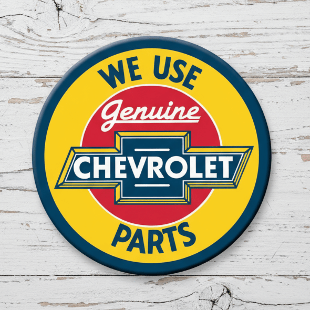 Chevrolet Genuine Parts Round Magnet (3" x 3") - Jones Peak