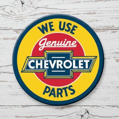 Chevrolet Genuine Parts Round Magnet (3" x 3") - Jones Peak