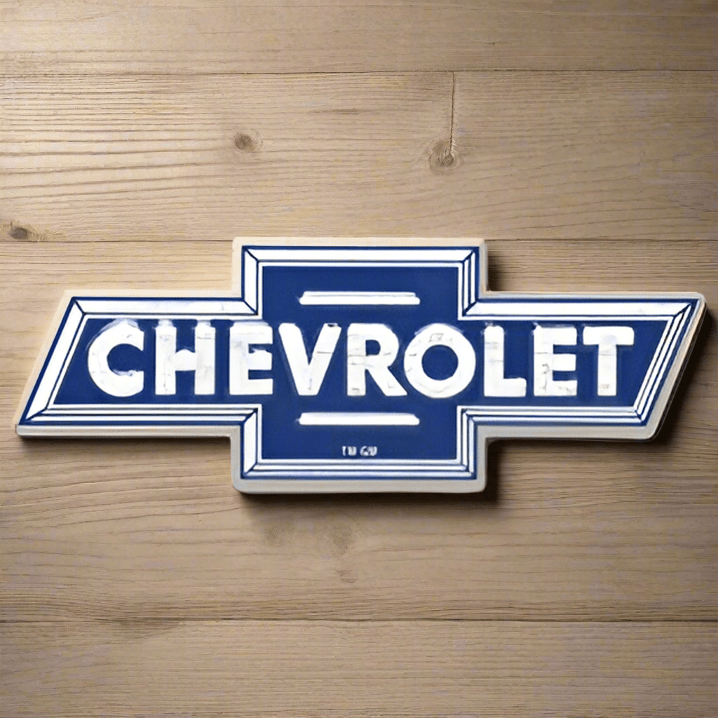 Chevrolet Logo Embossed Metal Magnet (4" x 1.5") - Jones Peak