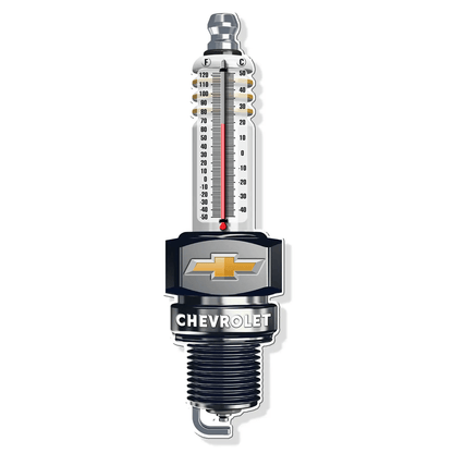 Chevrolet Spark Plug Thermometer (17.5" x 5") - Jones Peak