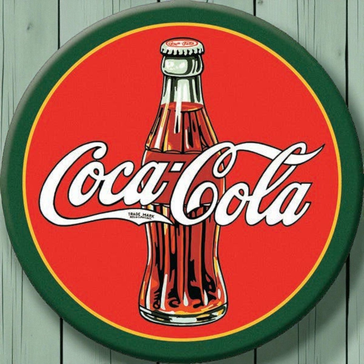 Coca - Cola 1930's Vintage Bottle Logo Magnet (3" Round) - Jones Peak