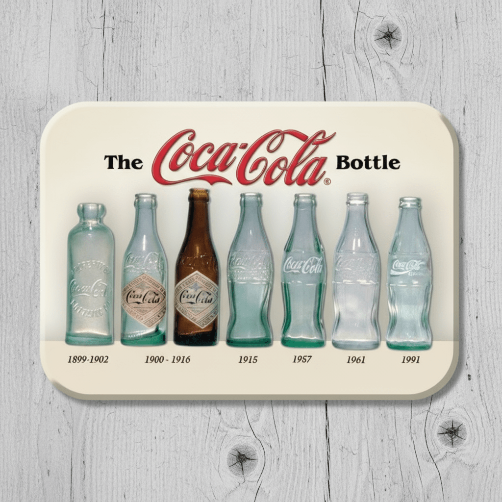 Coca - Cola Bottle History Magnet (2.5" x 3.5") - Jones Peak