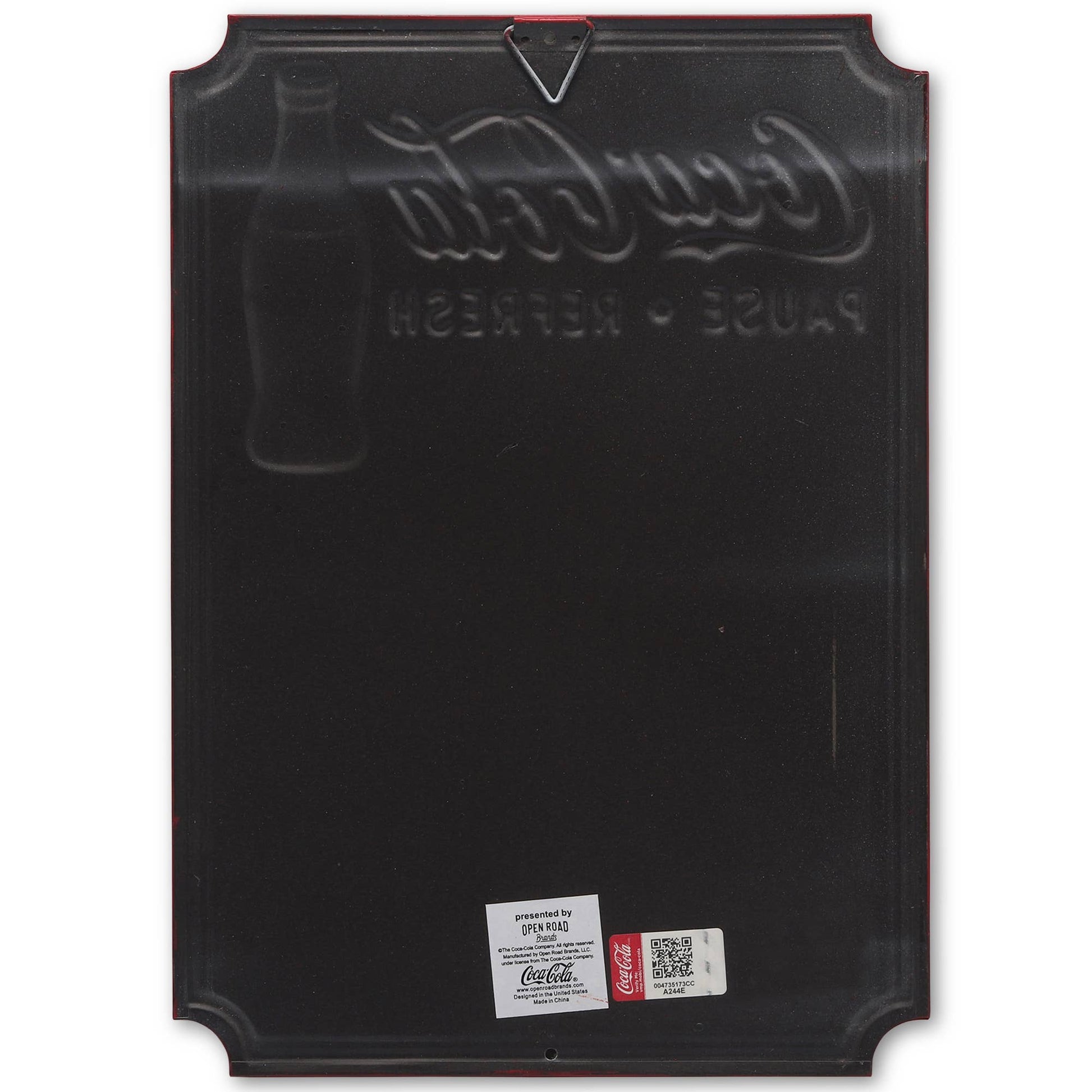 Coca - Cola Calendar Embossed Metal Sign (10" x 14") - Jones Peak