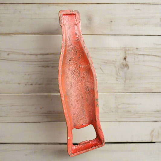 Coca - Cola Cast Iron Bottle Opener With Painted Antique Finish (5.5" Tall) - Jones Peak