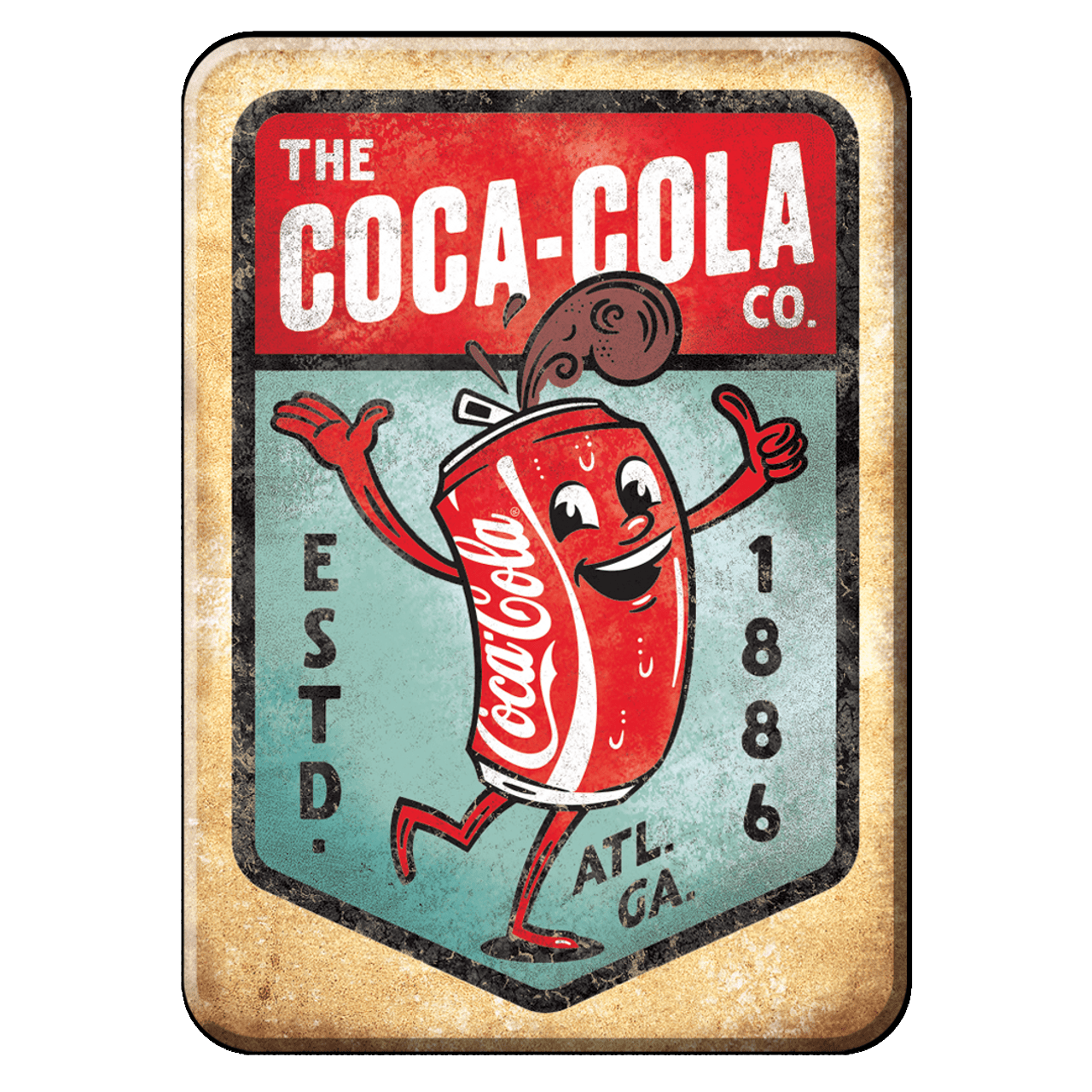 Coca - Cola Dancing Can Magnet (2.5" x 3.5") - Jones Peak