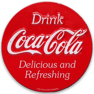 Coca - Cola Embossed Magnet (2.5" Round) - Jones Peak