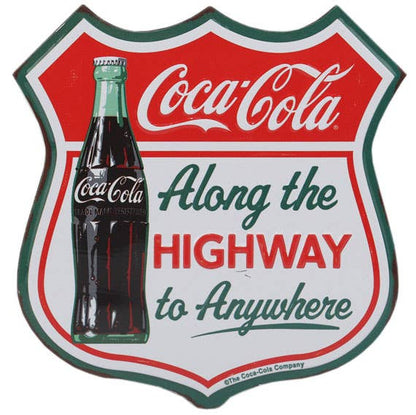 Coca Cola Highway Sign Metal Magnet (4" x 4") - Jones Peak