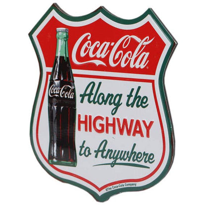 Coca Cola Highway Sign Metal Magnet (4" x 4") - Jones Peak