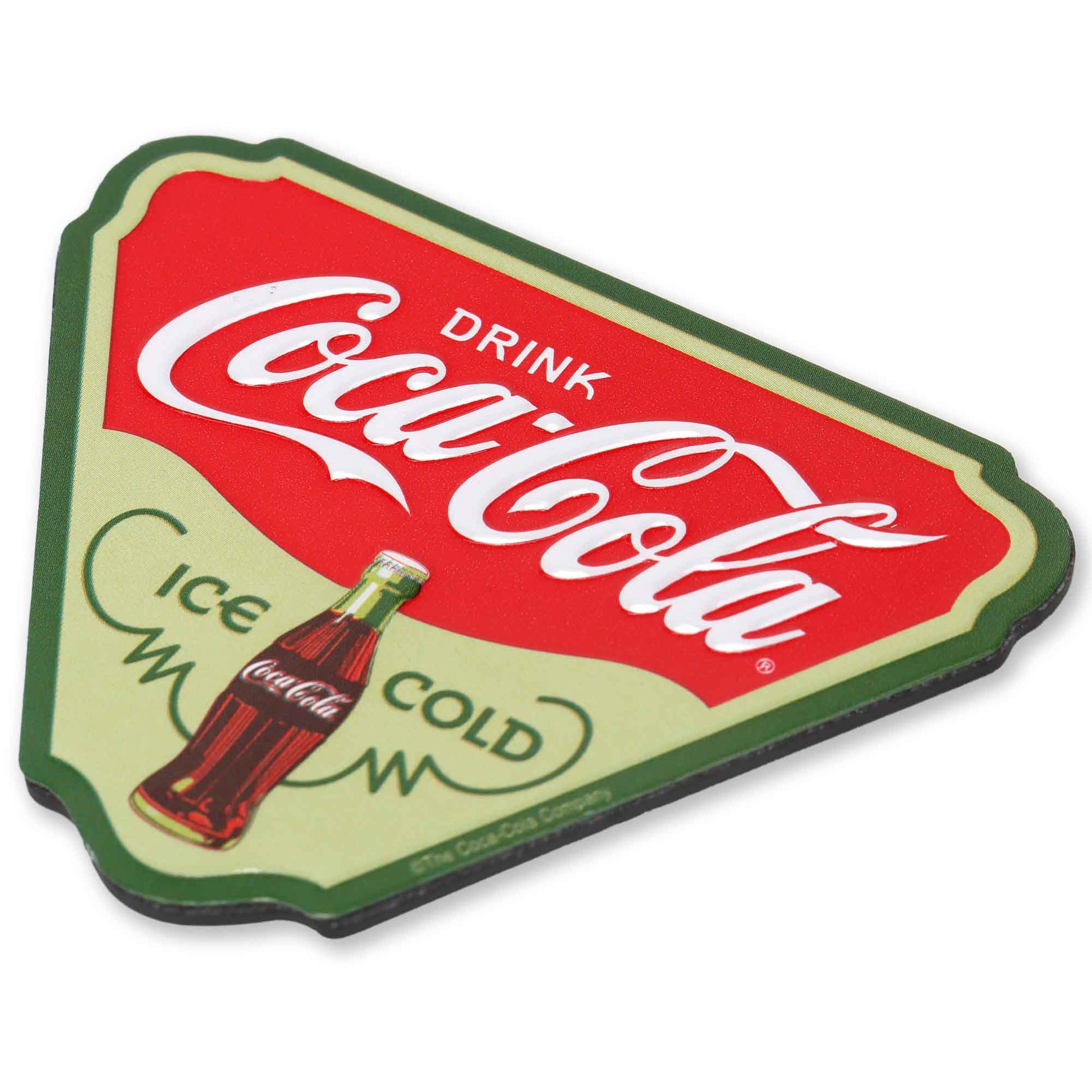 Coca - Cola Ice - Cold Embossed Metal Magnet (3" x 2.5") - Jones Peak