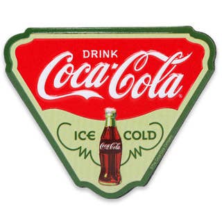 Coca - Cola Ice - Cold Embossed Metal Magnet (3" x 2.5") - Jones Peak