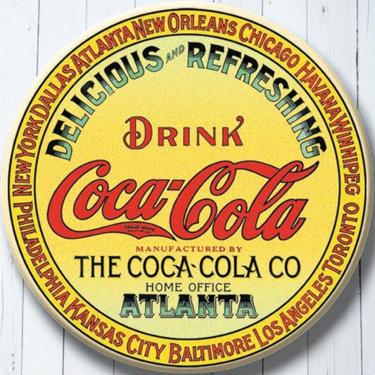 Coca - Cola Keg Vintage Label Magnet (3" Round) - Jones Peak