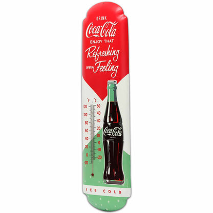 Coca - Cola Refreshing New Feeling Wall Thermometer (8.5" x 27") - Jones Peak