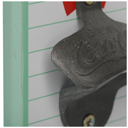 Coca - Cola Striped Wall Bottle Opener (3.5" x 6") - Jones Peak