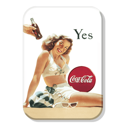 Coca - Cola Yes Advertising Magnet (2.5" x 3.5") - Jones Peak