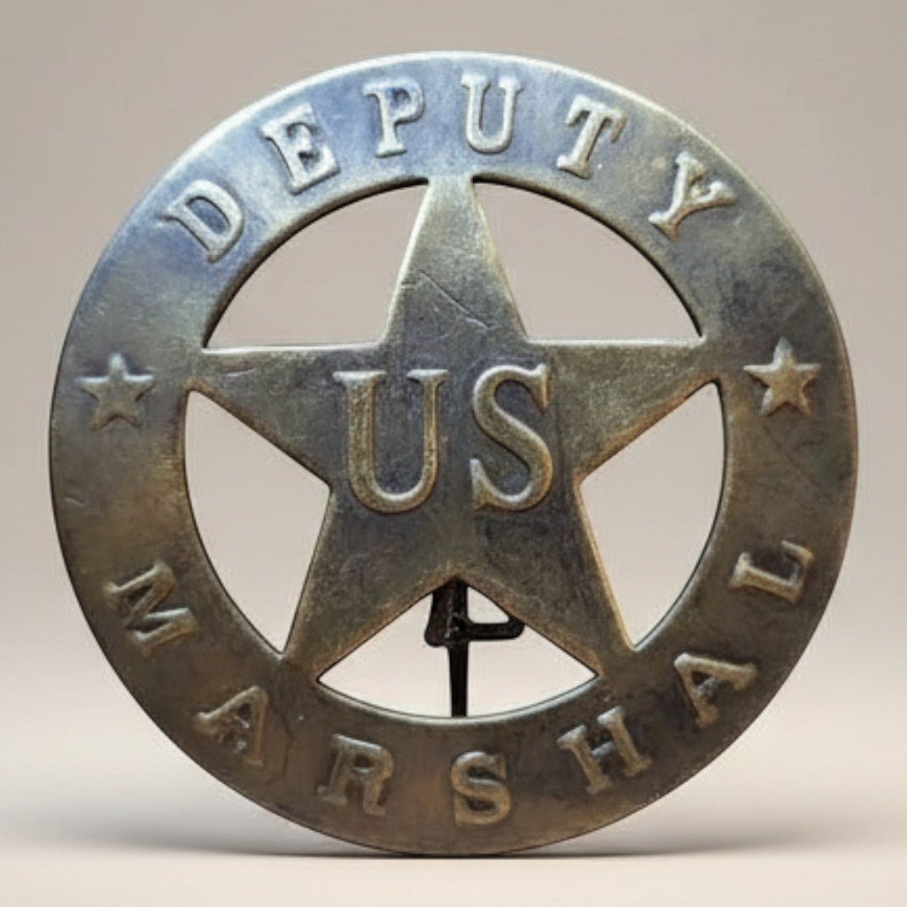 Deputy Marshal Solid Brass Badge – Jones Peak