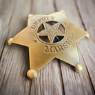 Deputy U.S. Marshal Solid Brass Star Badge - Jones Peak