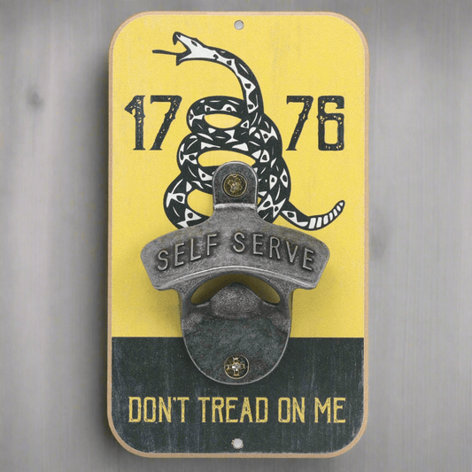 Don't Tread On Me 1776 Wall Bottle Opener (3.5" x 6") - Jones Peak