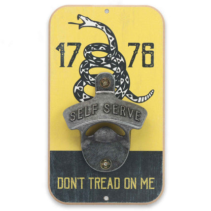Don't Tread On Me 1776 Wall Bottle Opener (3.5" x 6") - Jones Peak