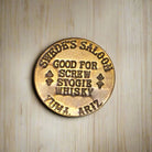Brothel Solid Brass Tokens With Raised Lettering & Antique Finish (Set Of 6 Assorted Tokens) - Jones Peak